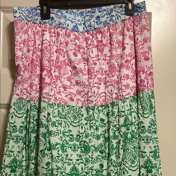Roller Rabbit XL Floral Multicolor Maxi Skirt - Picture 2 of 6